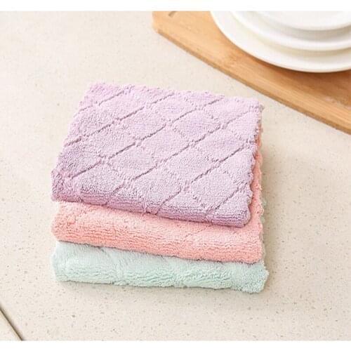12pcs Super absorbent Cleaning Cloth Microfiber Kitchen Towel Dish Washing Cloth High-efficiency Table Household Cleaning Towel