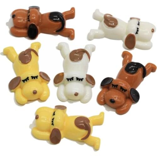 20/50 pcsMix DIY Resin Pet Dog Flatback Patch Kawaii Cabochon Animal Resin Craft For Diy Craft Making
