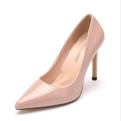 2021 fashion womens high heels pu pointed toe spring and summer single shoes sexy thin high heels party wedding shoes women