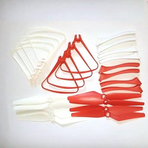 24PCS Propeller Props Main Blade Landing Gear White Red Color for SYMA X8SW X8SC X8PRO RC Quadcopter Accessory
