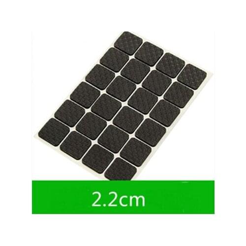 240 Pieces Furnitures Nonskid Square Protective Pad Mat Black 2.2 x 2.2cm