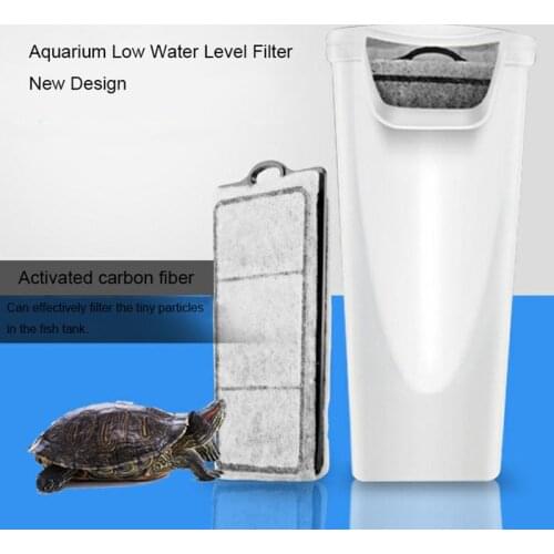 Aquarium Turtle Low Water Filter Pump Fish Tank Hanging Waterfall Turtle Filter Pump Water Circulation for Fish Turtle Reptile