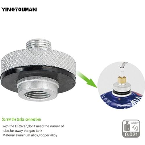 BRS 2pcs Cooker Connector Camping Stove Connector Interface Converter BRS-17A