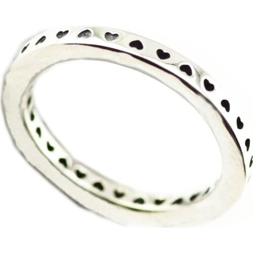 CKK 925 Sterling Silver Signature Hearts Rings For Women Original Jewelry Making Fashion Anniversary Gift