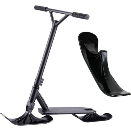 Ski Sleigh Childrens Dual-use Ski Two-in-one Scooter Two Wheels Snow Scooter Ski Board Multifunctional Parts Accessories