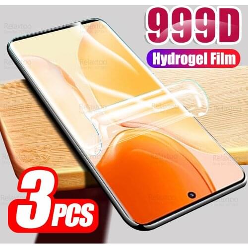 For Vivo X70 Pro Hydrogel Film 3pcs 999D Curved Screen Protector Vivox70 X 70 70X X70Pro Soft Protective Film Not Tempered Glass