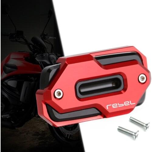 For Honda Rebel 300 Rebel 500 2017-2018 CNC Motorcycle Front Brake Cylinder Master Cap Fluid Reservoir Lid Cover REBEL 300/500
