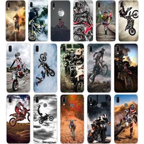 226FG Motocross moto cross dirtbikes gift Soft Silicone Tpu Cover phone Case for huawei Honor 8 Lite 8X 8s 9x
