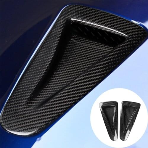 Real Carbon Fiber Front Bumper Hood Side Air Vent Cover For Nissan GTR GT-R R35 2008-2020 Air outlet Duct Vent Car-Styling