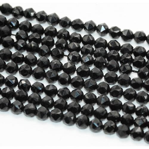 Natural Black Spinel / Sapphire / Tanzanite / Aquamarine / Labradorite / Fluorite Triangle Faceted Beads 4mm