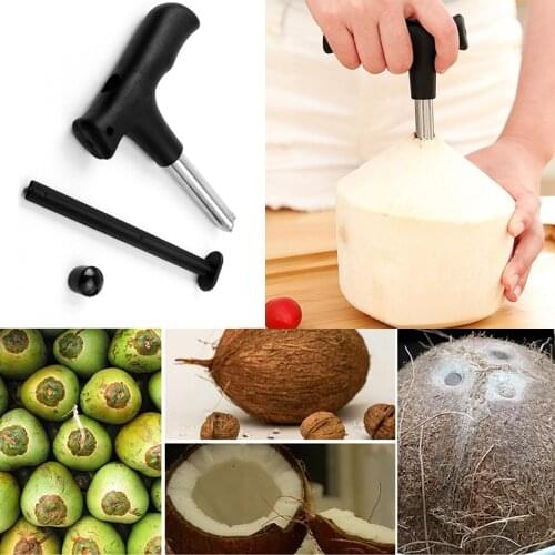 Stainless steel coconut can opener drilling hole opener coconut knife opening coconut opening hole tool kitchen accessories