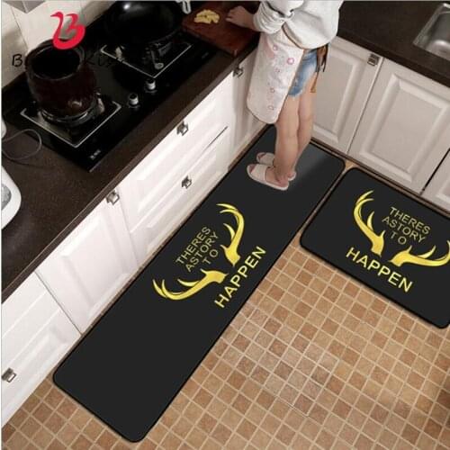 Bubble Kiss Anti-slip Kitchen Mats Welcome Mats for Front Door European Deer Pattern Kitchen Mat 40cmX60cm Hot Sale Floor Mat