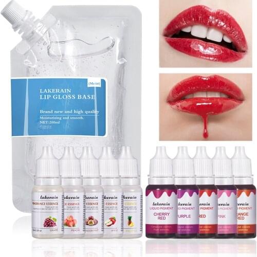 DIY Transparent Lip Gloss Base Oil DIY Lip Gloss Raw Material Gel Moisturizing Non-stick Handmake Liquid Lipstick Wholesale