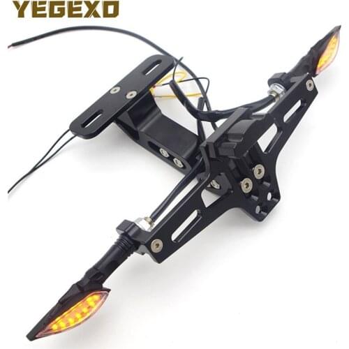 License plate frames Motorbike motorcycle accessories ATV for Tmax 530 fz1 crf 230 z800 cbr650r zx10r r1250gs z900 mt07 cb650r