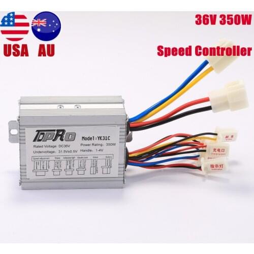 Electric 36 Volt 350 Watt Brush Speed Controller Box Go kart