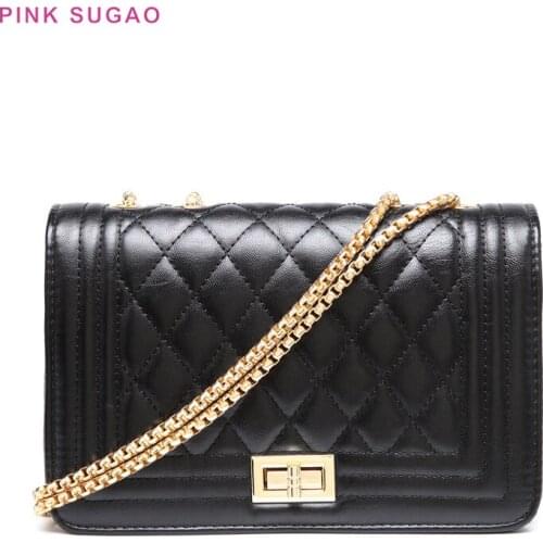 Pink Sugao luxury handbags women bags designer women shoulder bag designer crossbody bag for women leather hand bag purse new