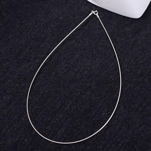 S925 silver chain soft collar personality fashion womens collar necklace accessories chain factory wholesale crucifix