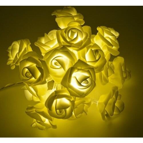 1M/2M/5M/10M Rose Flower LED String Lights Holiday Lights for Christmas Wedding Garden Party Valentines Day Decoration