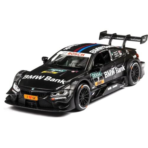 Boxed) M4 Drawing Belt Acousto-Optic Alloy Childrens Toy Sports Car 1:32 Childrens Toy Car Ornaments