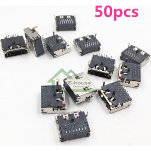 50pcs E-house for Playstation 3 PS3 2000 2500 Model HDMI-compatible Port Socket Interface Connector Replacement