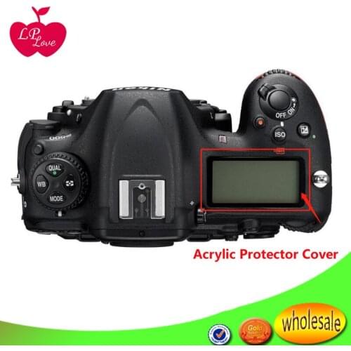 New For Nikon D500 Top Cover LCD External Screen Protective Panel Protective Glass free shipping