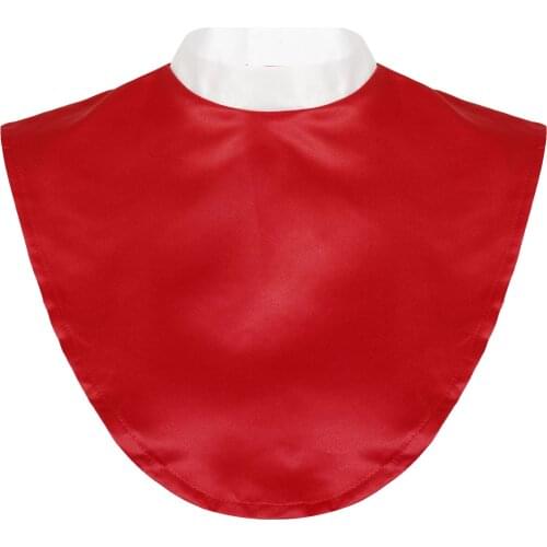 1 Unisex Adult Neck Wrap Cover Removable Fake Neck Collar Hook and Loop Fastener Bib Choker Fashion Neckline Apron for Women Men