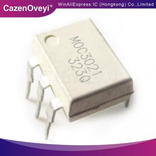 10pcs/lot MOC3021 EL3021 K3021P 3021 DIP-6 In Stock