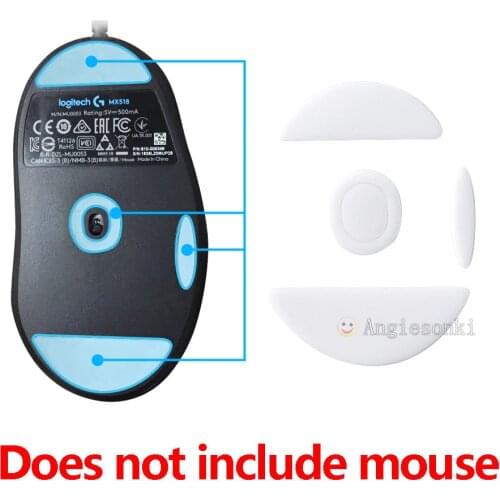 2sets skates replacement mouse feet white For Logitech MX518 mouse