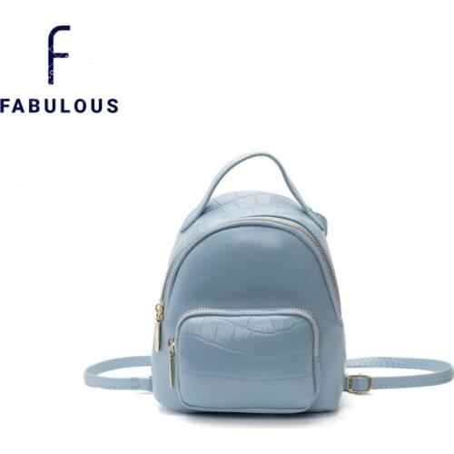 2021 INS Fashion Korean Style Backpack Mini Mix Style Nappa And Crocodile Pattern Pu Women Girl For Casual Backpacks