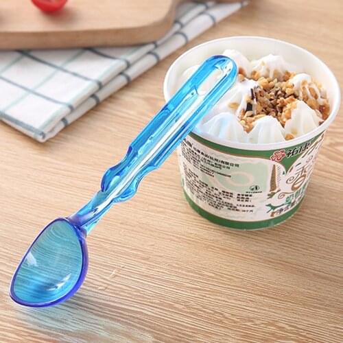 3PCS Plastic Ice Cream Scoop Nonstick Lightweight Fruit Ball Spoon Dessert Scoop Watermelon Tools Small Ice Cream Scoop