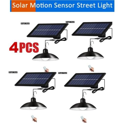 4pcs remote 30 led 2 head Retro Lampshade Solar Pendant Chandelier solar Garden Light Lamp Waterproof Outdoor Lighting Decoratio
