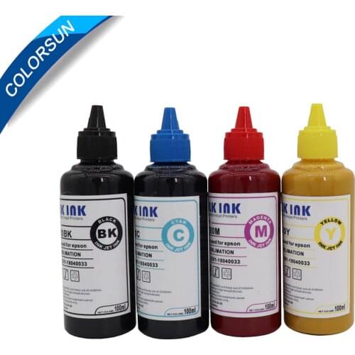 400ML Refill Sublimation Ink For Epson S22 WF4630 WF4640 WF5110 Printers Heat Transfer Ink Heat Press Sublimation Ink For Epson