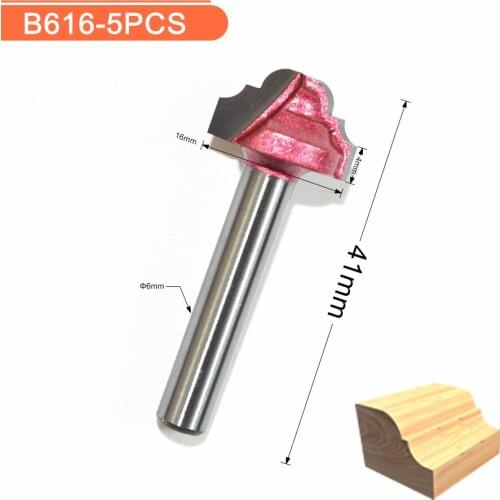 6mm*16mm,5pcs,CNC Engraving 3D Woodworking Milling Cutter,Tungsten Solid carbide End Mill,Wood Tools,Router Bit,trimming knife