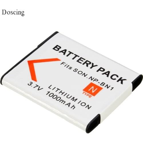 1Ah NP-BN1 Battery for Sony DSC-W320/330/350/360/370/380/390/W730/W150/W310 DSC TX9 T99 WX100 TX10 TX100 T110D QX100 TF1 TX7