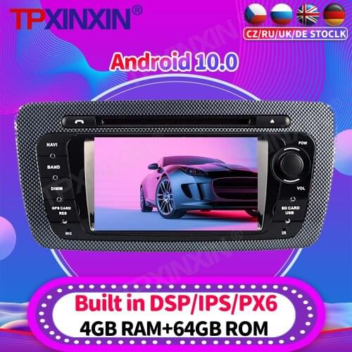 Android 10 For Seat Ibiza 2009 2010 - 2015 Car Radio Multimedia Video Player Navigation Stereo GPS Accessories Auto 2din no dvd