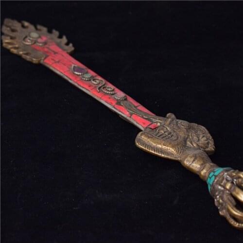 Antique magic bronze, bronze Wenshu wisdom sword, magic sword, Bodhisattva Manjusri