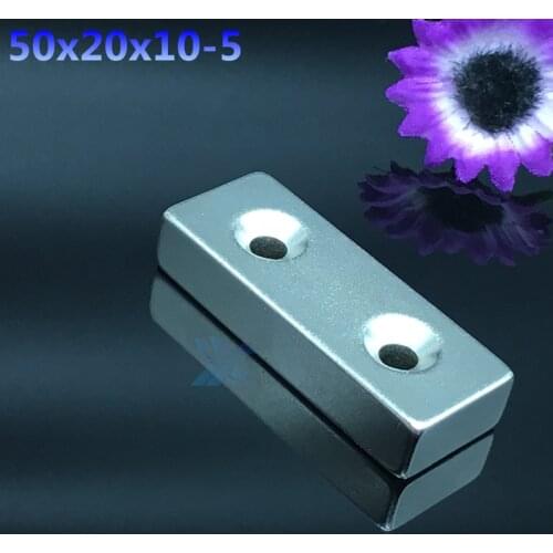 Free Shipping 1pcs N35 50x20x10 mm Block magnet Powerful Neodymium Magnet 50*20*10 DIY Cuboid Rare Earth Magnet