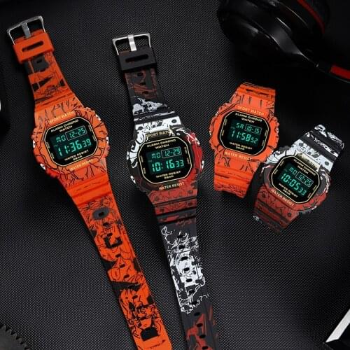 BASID One Piece Mens Sports Watch Waterproof Top Brand Luxury Wristwatches G Balls Style Digital Clocks S Shock Seven Dragons