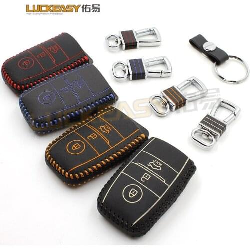 Luckeasy for kia sorento K2 RIO k3 k5 2013 2014 SPORTAGE 2016 shell KEY COVER holder Kraft first layer 2014 car key case key2a