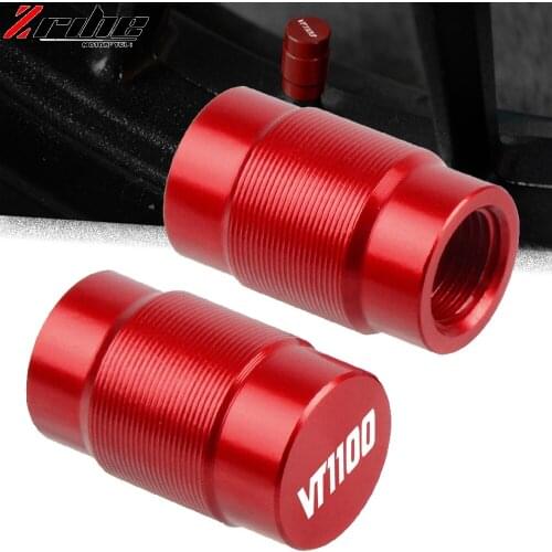Motorcycle CNC Aluminum Accessorie Wheel Tire Valve Stem Caps Airtight Covers For Honda VT1100 VT1100C Spirit 1995-2006 2005