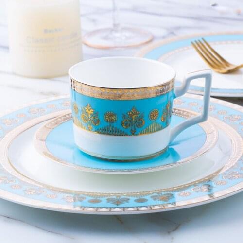 European Ceramic Tableware Set Home Kitchen Tableware Creative Phnom Penh Household Steak Plate