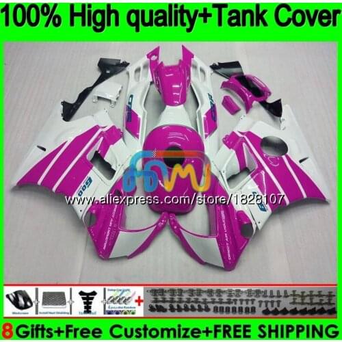 F2 Fairings +Tank For HONDA 600CC Pink white CBR 600F2 CBR 600 FS 91 92 1991 1992 1BS.206 CBR600 F2 CBR600F2 93 94 1993 1994