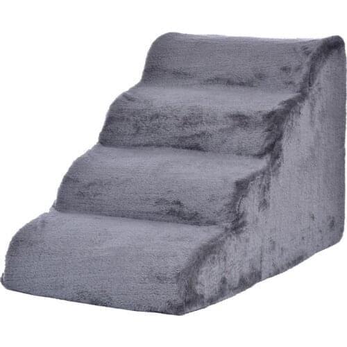 Pet Stairs Step Pet 4 Layers Step Non-Slip Dog Stairs Dog Ramp Sponge Steps for Small Dogs and Cats Miniatures Washable