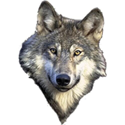 13cm X 9cm Hot Sell Personality Car Sticker Lupo Wolf Accessories Decal Car Window Decorative Vinyl Cover Waterproof PVC