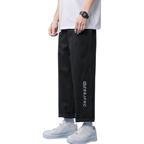 Mens Multipockets Straight Pants Teenagers Hip Hop Hiking Fishing Cycling Sportswear Loose Sweatpants Pantalon Cargo Hombre 4XL