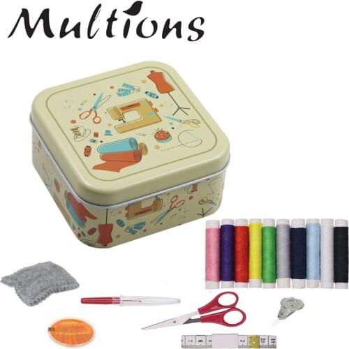 31pcs/set Sewing Kits Multi-function Travel Sewing Box Stitch Needle Thread Storage Box Quilting Craft DIY Sewing Tool Sets