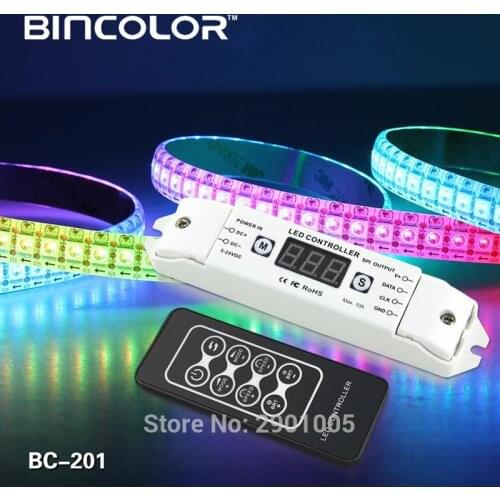 NEW LED Pixel SPI Strip Controller RGB RGBW Dimmer DC5V-24V Digital Addressable Control 2801 2811 2812 8806 IC Tape Strip Lights