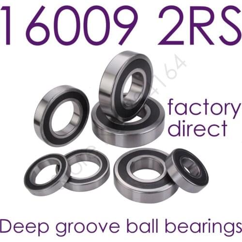 5PCS High quality 16009RS 16009-2RS bearing 45*75*10mm Double Shielded Deep Ball Bearings for machines, motors,bicycle motor