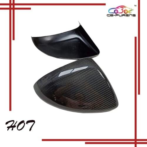 Restyling Add on/1:1 Replacement Type Gloss Black Carbon Fiber Mirror Cover Body Side View Mirror Caps For-Buick Regal 2017-on