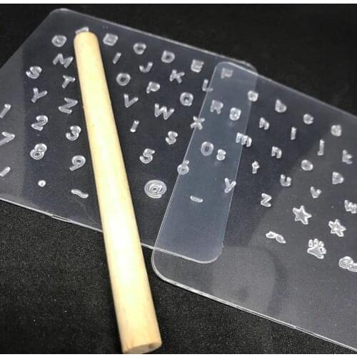 Stamping of Letters of Alphabets and Numbers for Leather 3 pieces a lot